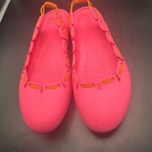 Crocs Spring Slingback Flats - Pink & Orange - Women’s Size 9